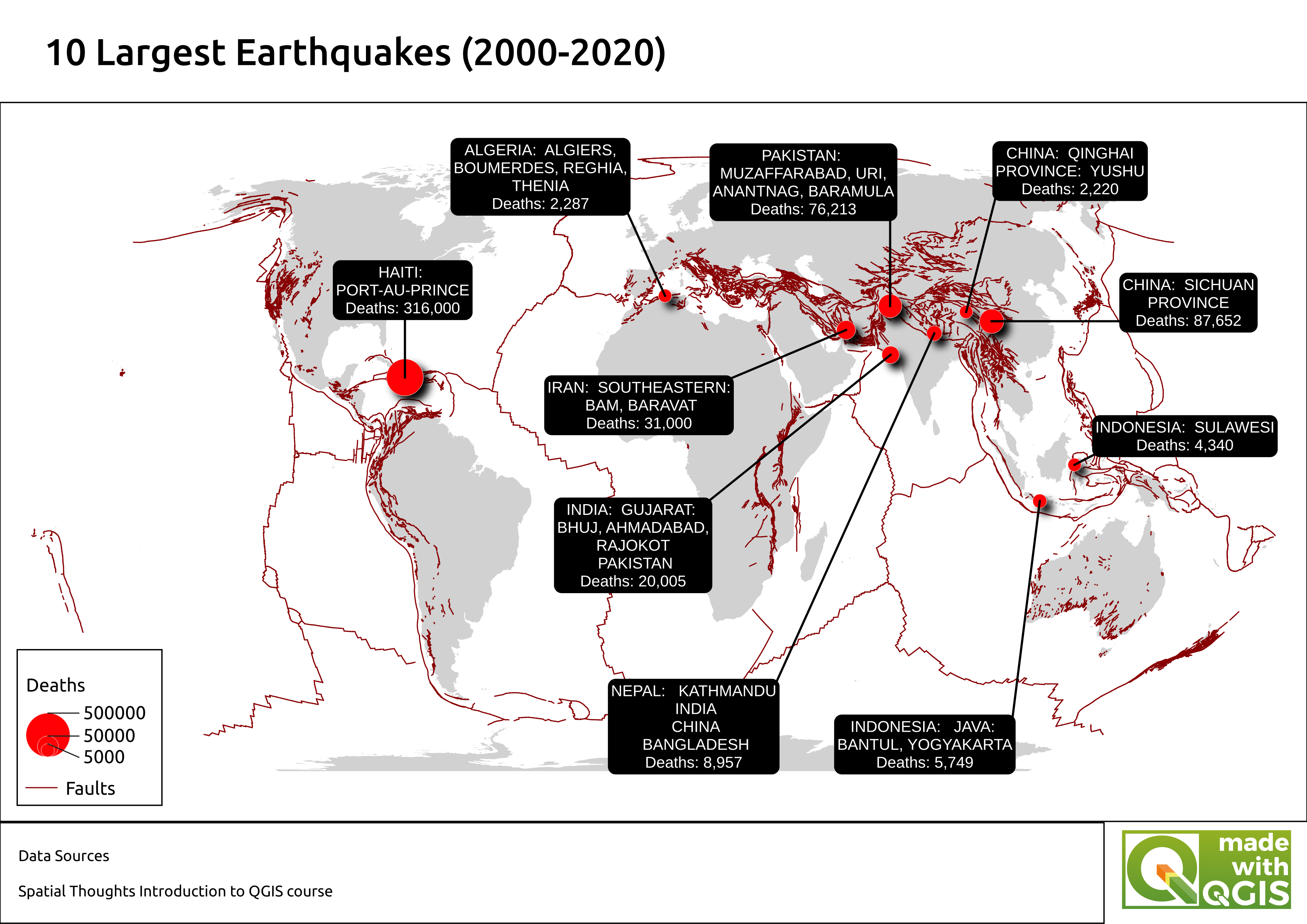 Mapping Earthquakes in QGIS