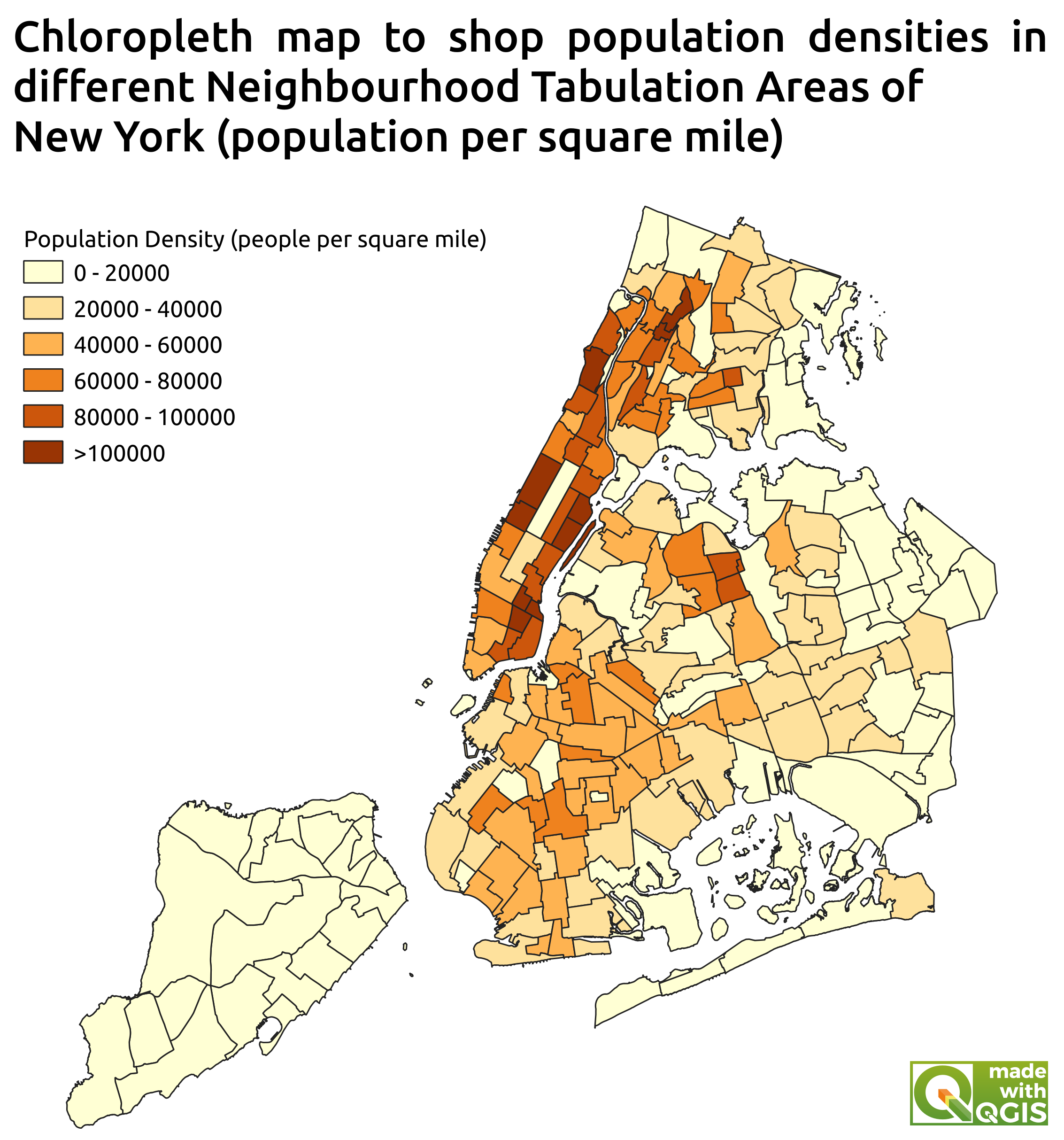 Mapping NYC Population in QGIS