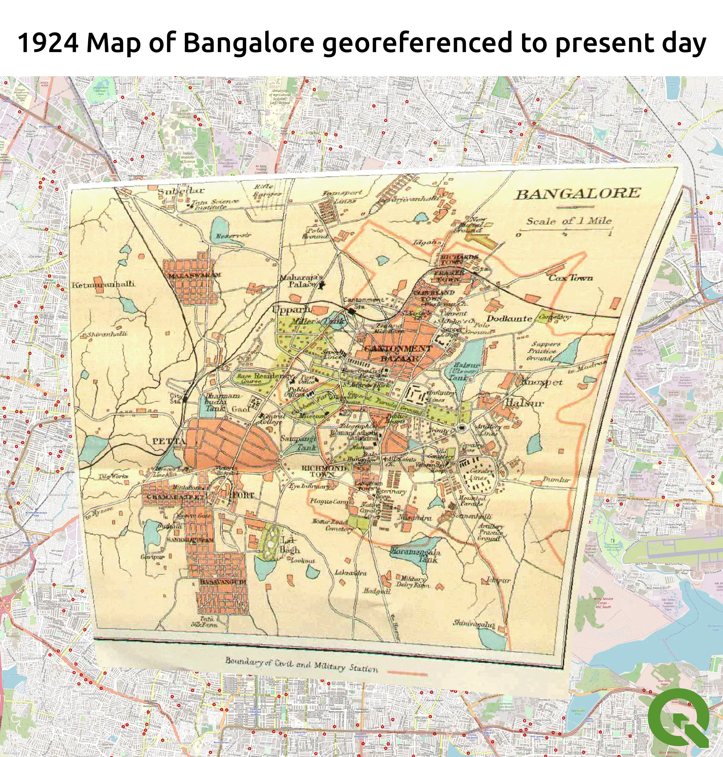 Georeferencing historic maps in QGIS